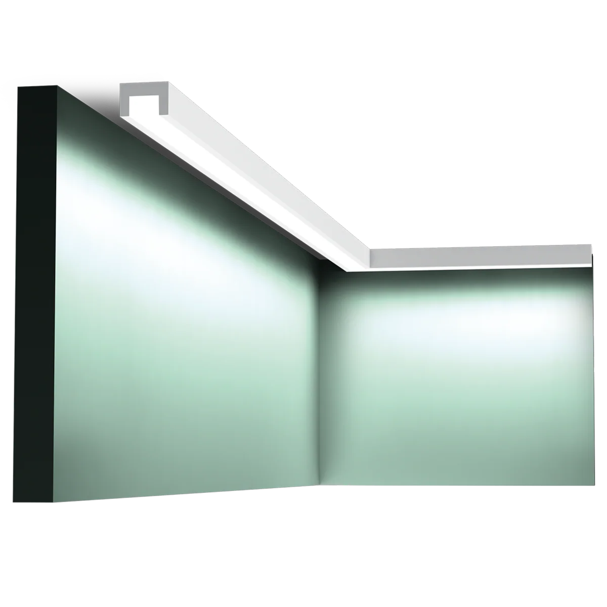 CX190 Corniche plafond pour éclairage indirect Orac Decor - 2x3x200cm (h x p x L) - moulure décorative polymère - Image 4